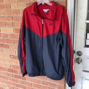 Nike Men’s XL Red and Gray Windbreaker Jacket